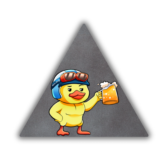 Pato De Cerveza Pegatina