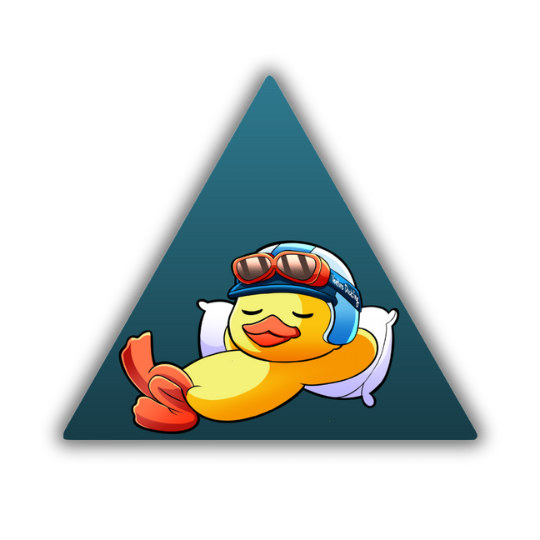 Sleeping Duck Sticker