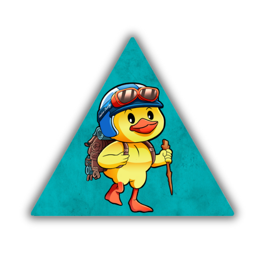 Pato de senderismo Pegatina