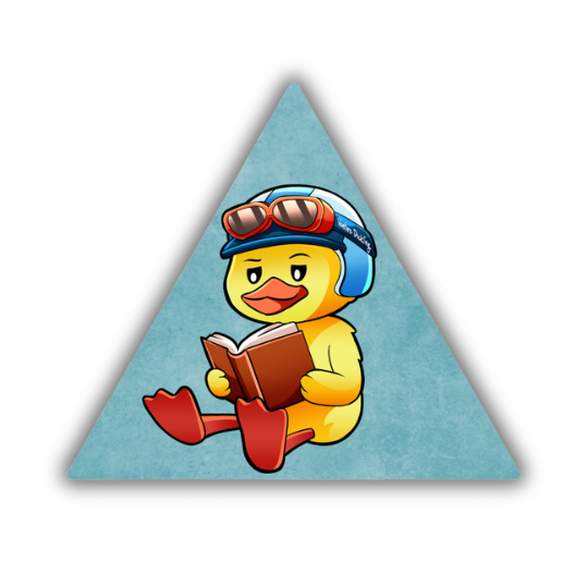 Reading Duck Sticker
